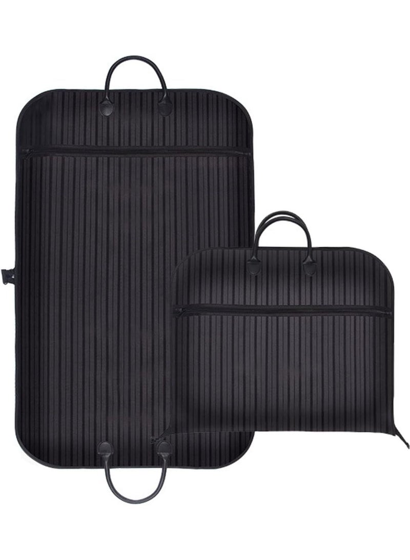 Travel Garment Bag for Business, Hanging Clothes Storage, Foldable Suit Dress Bag (40 Inch, Black) - Image 1